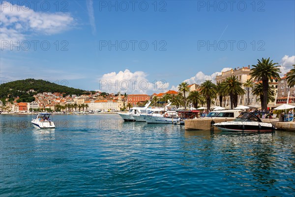 Promenade at the old town on the Mediterranean Sea Holiday in Split