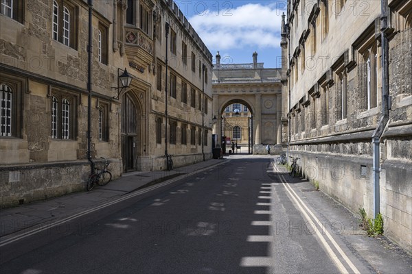 Merton Street in the Old Town of Oxford