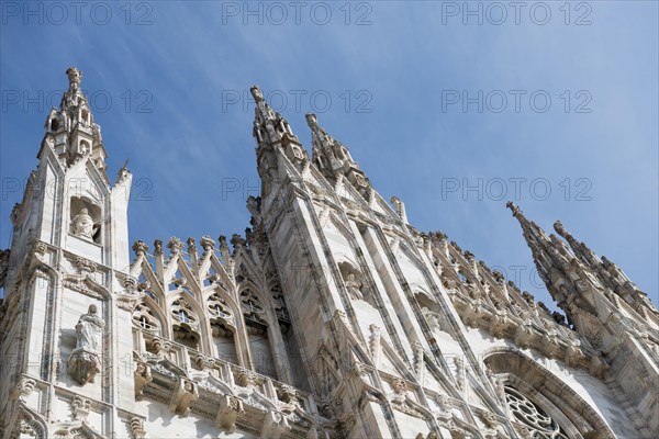 Cathedral and Sky in a Sunny Day in Milan