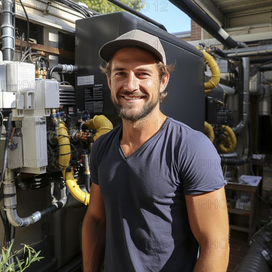 Handyman install a heat pump