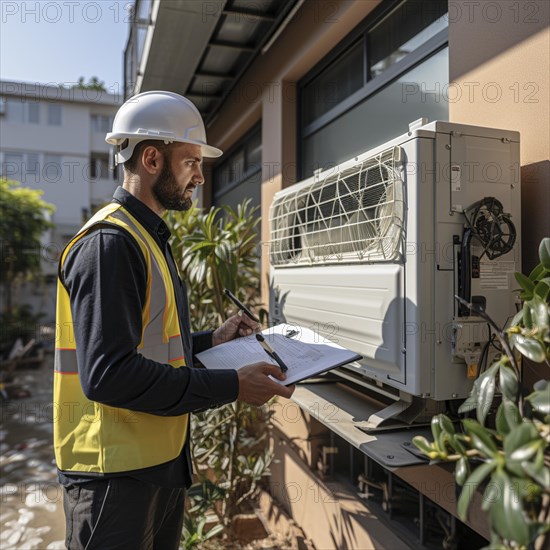 Handyman install a heat pump