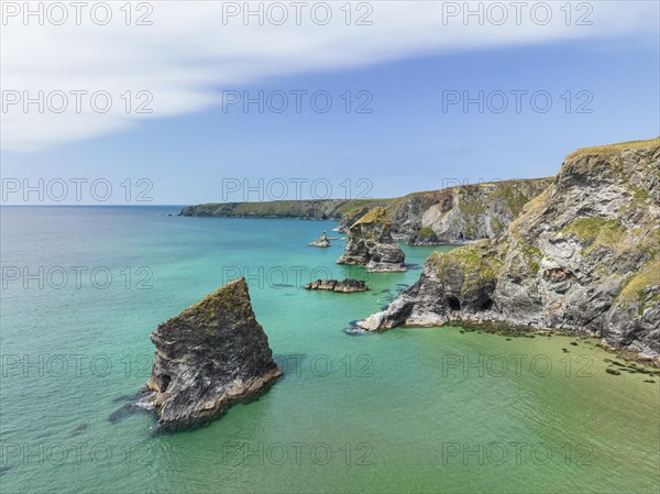 Bedruthan Steps cliff formation