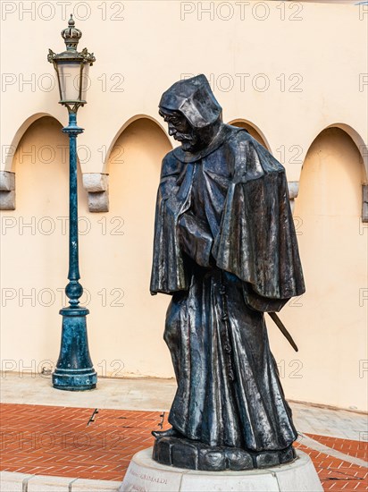 Statue of Francois Grimaldi in Princes Palace of Monaco