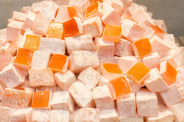 Turkish delight sweets made in Traditional style