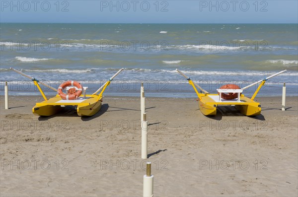 Lifeboat on the Beach in Rimini