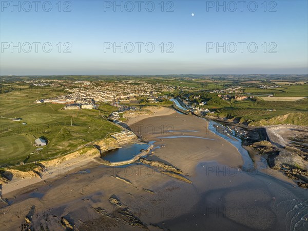Aerial view of the Bude Seapool
