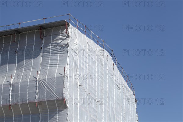 White tarpaulin