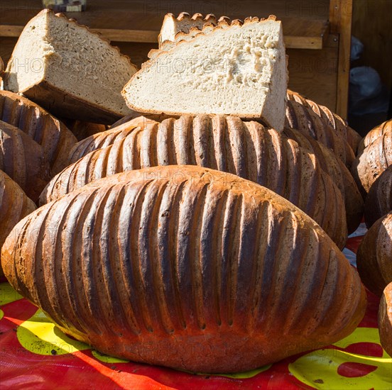 Traditional Turkish style made bread loaf