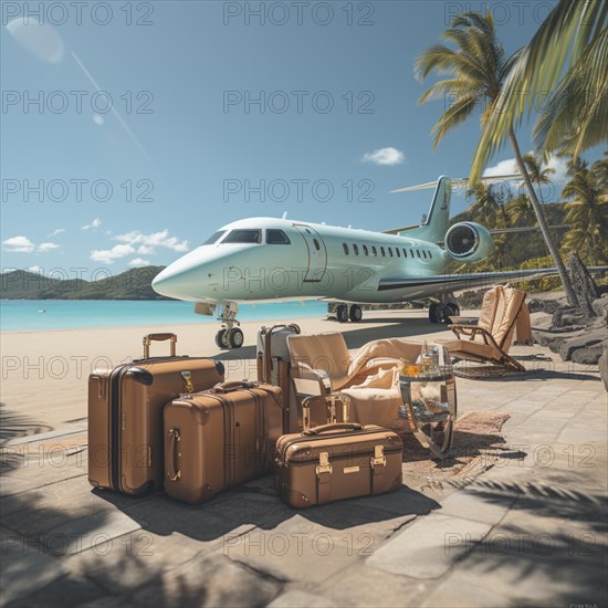 Luxury travel in private jet for super rich people