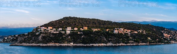 Sunrise over Harbor and Bay of Villefranche-sur-Mer