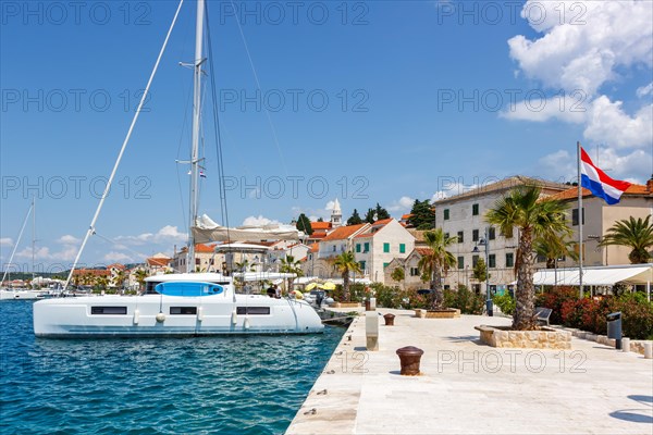 Promenade and Marina on the Mediterranean Sea Holiday in Rogoznica