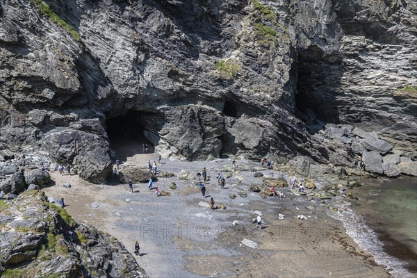 View down to Tintagel Haven