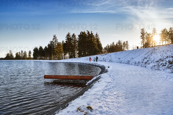 Walkers in winter