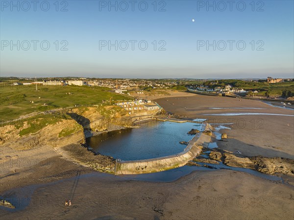 Aerial view of the Bude Seapool