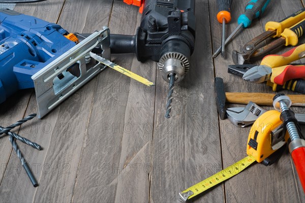 Tools used for DIY at home electrical and manual