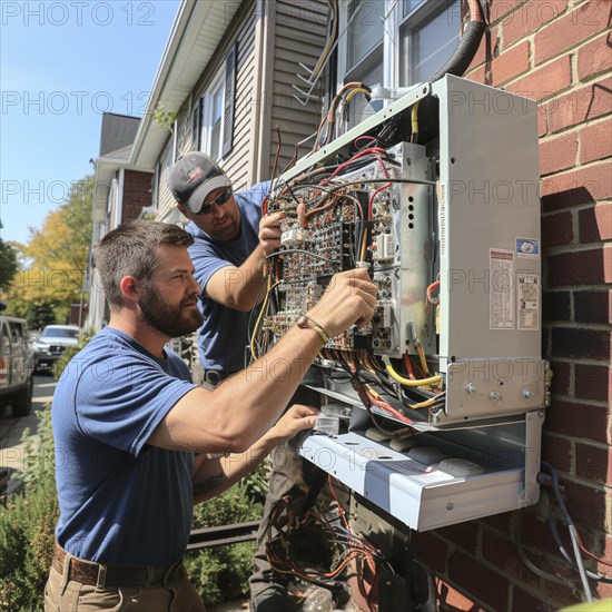 Handyman install a heat pump