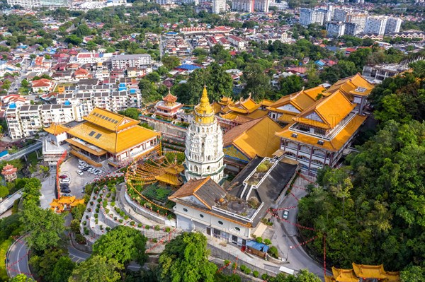 Kek Lok Si Temple aerial view on Penang Island