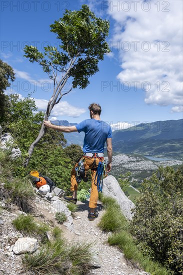 Climber at the summit