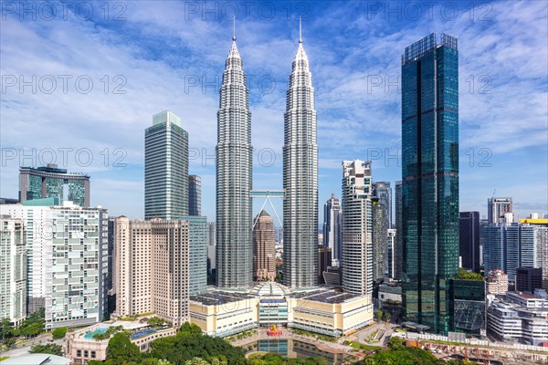 Petronas Twin Towers Skyscrapers KLCC Skyline of Kuala Lumpur