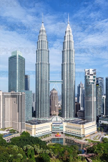 Petronas Twin Towers Skyscrapers KLCC Skyline of Kuala Lumpur