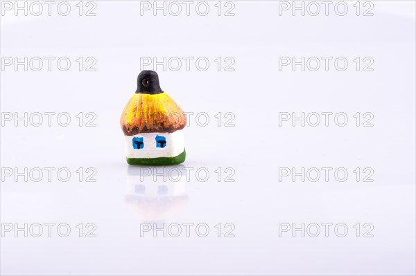 Small Hut Model on a white background