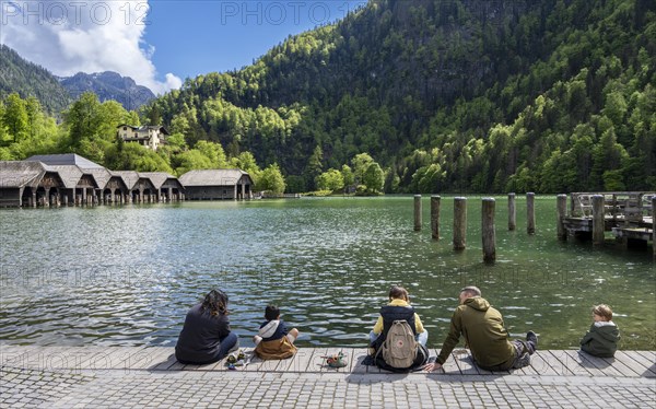 Ticket office and landing stage of Koenigssee Schifffahrt