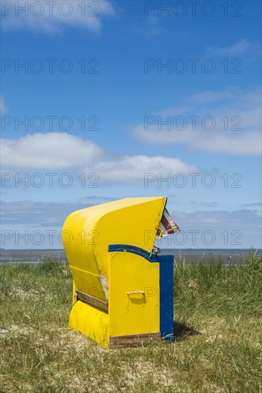 Beach chair in the dunes