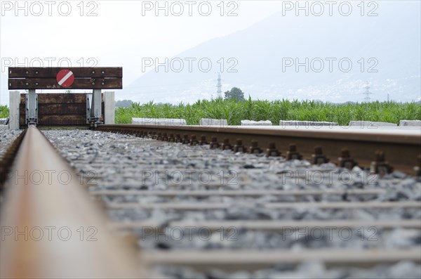 End Station on the Railroad Tracks