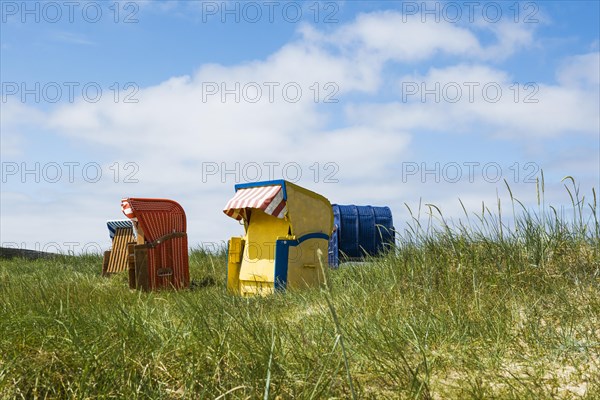 Beach chairs in the dunes