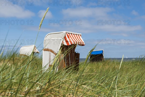 Beach chairs in the dunes