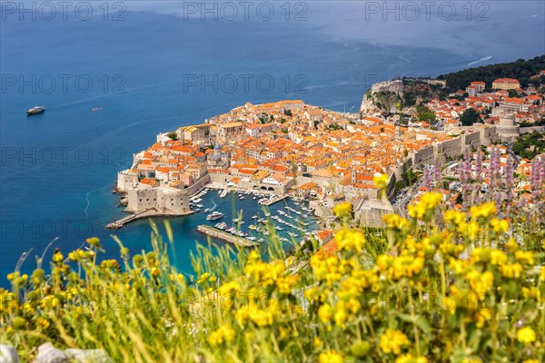 View of the old town by the sea Holiday Dalmatia in Dubrovnik