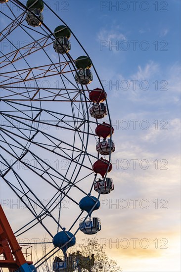 Ferris wheel in an amusement park