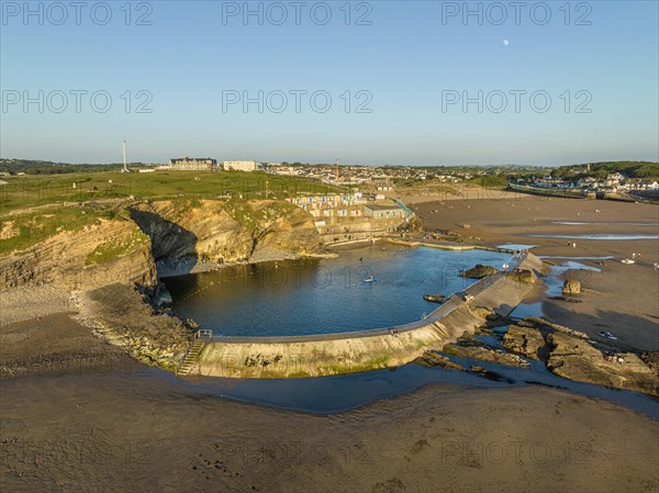 Aerial view of the Bude Seapool