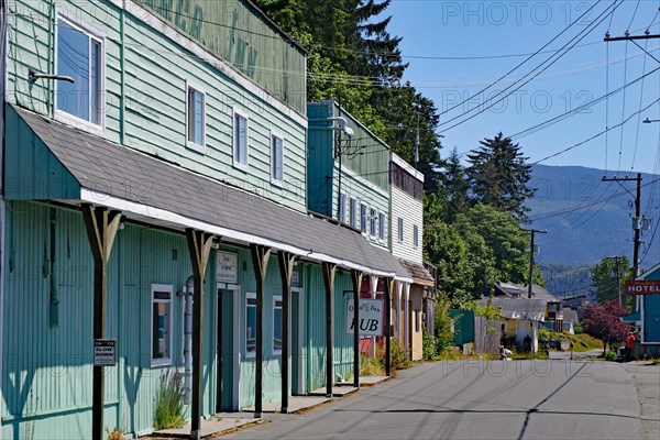 Historic wooden facades in the small island village