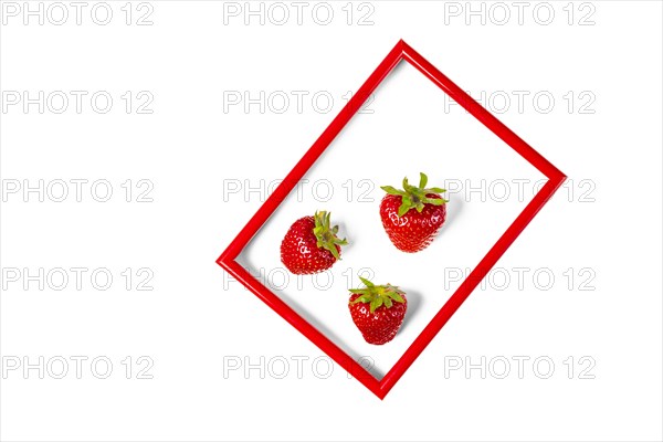 Three strawberry