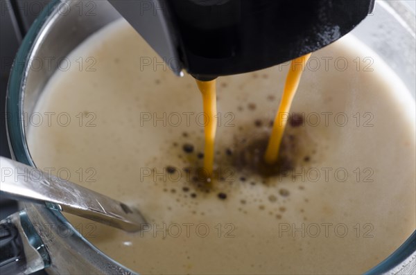 Coffee Machine Making a Coffee