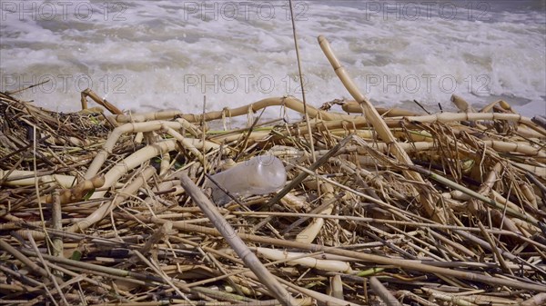 Plastic and other drifting debris has reached Black Sea beaches in Odessa