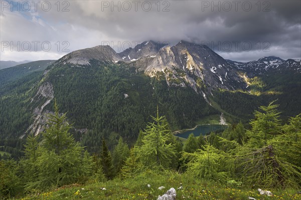 Schlierersee with Weisseck and Riedingspitz
