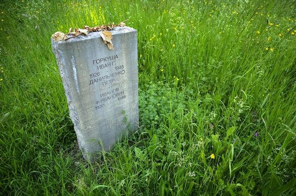 Gravestone for a soldier