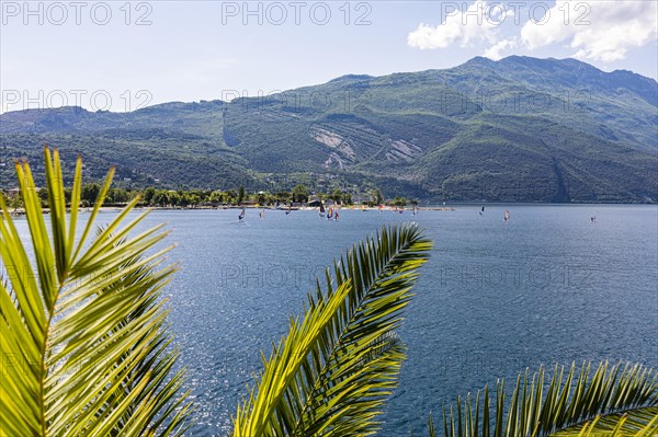 Windsurfers at Torbole on Lake Garda