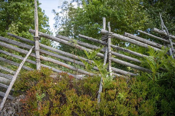 Traditional wooden fence