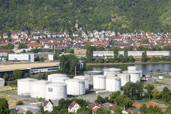 View of the oil port of Stuttgart at Nordkai