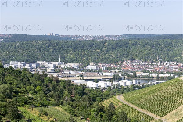 View of the oil port of Stuttgart at Nordkai