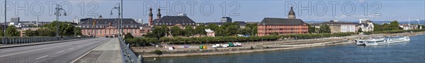 State Parliament Electoral Palace with Rhine Panorama Mainz Germany