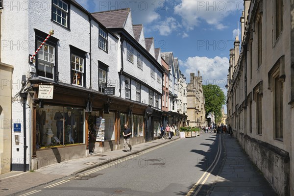 Market Street in the Old Town of Oxford