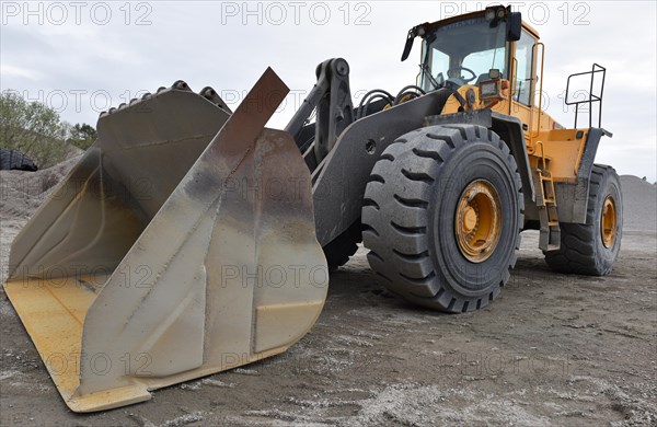 Wheel loader in a quarry in Norway