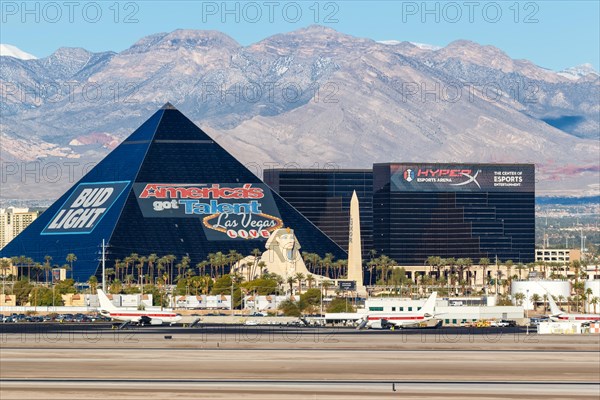 Janet EG&G Boeing aircraft at Las Vegas Airport