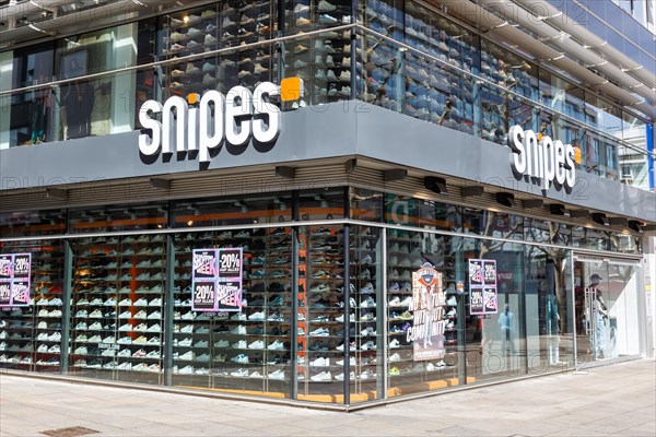 Snipes brand shop with logo retail on Koenigstrasse in Stuttgart