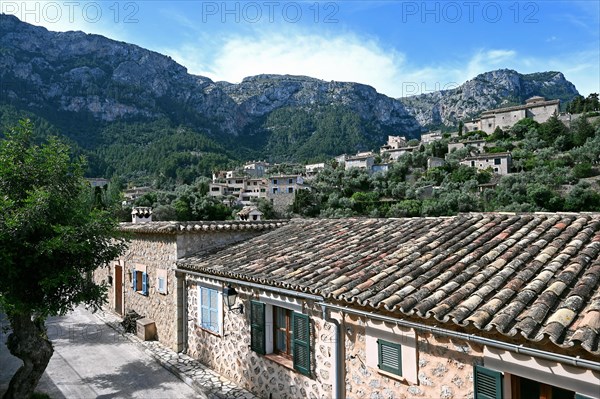 Artists' village of Deia on the edge of the Tramuntana Mountains