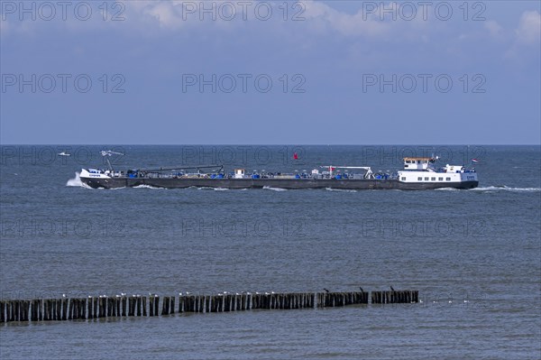 Inland motor tanker Emma sailing the Western Scheldt